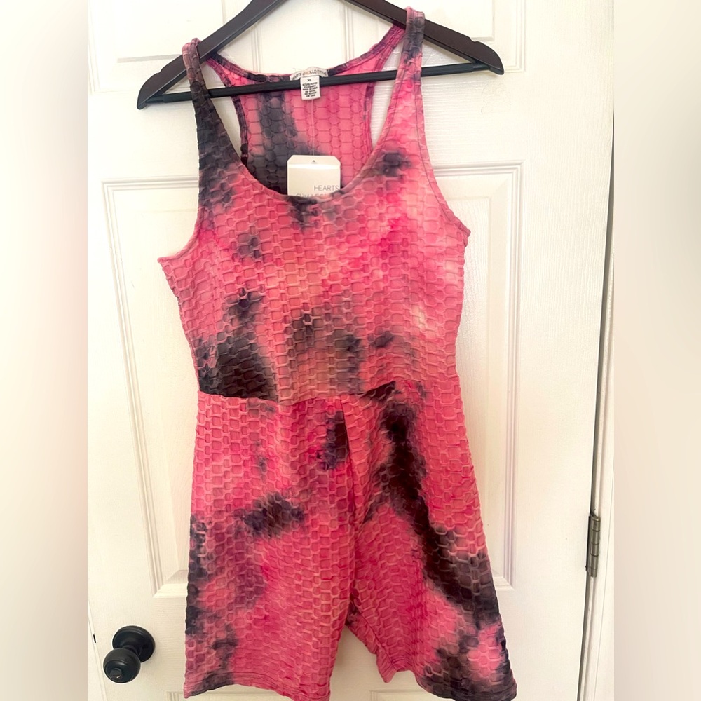 Tie-died short bodysuite